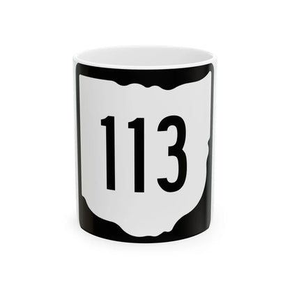 OH-113 1967 (Ohio) (Road Sign) White Coffee Mug 11oz - Go Mug Yourself