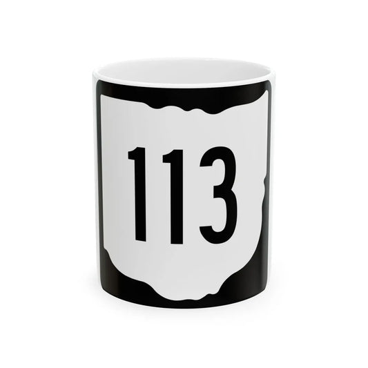 OH-113 1967 (Ohio) (Road Sign) White Coffee Mug 11oz - Go Mug Yourself