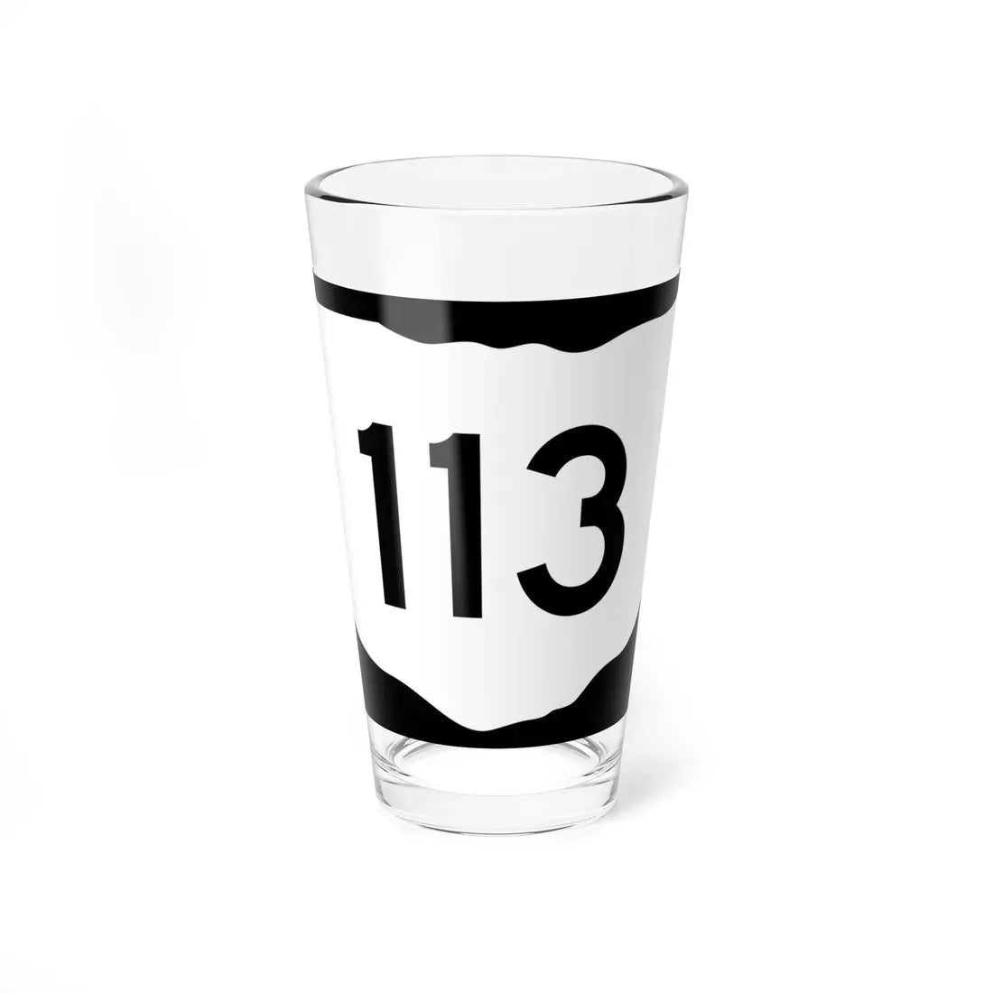 OH-113 (Ohio) (Road Sign) Pint Glass 16oz 16oz - Go Mug Yourself