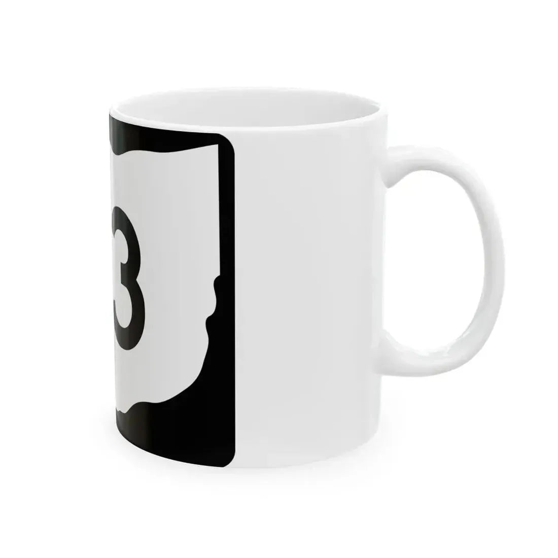 OH-113 (Ohio) (Road Sign) White Coffee Mug - Go Mug Yourself