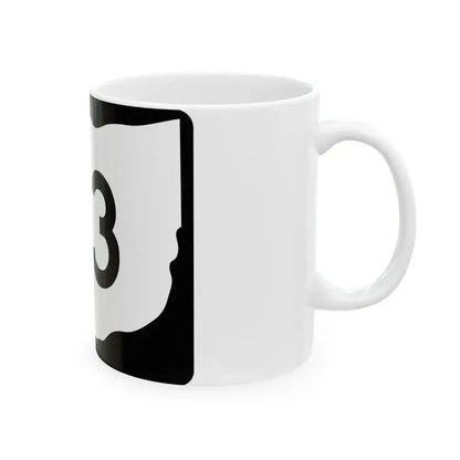 OH-113 (Ohio) (Road Sign) White Coffee Mug - Go Mug Yourself