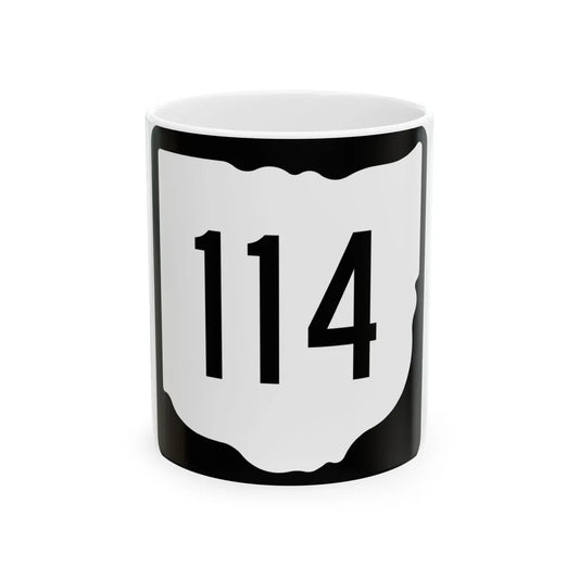 OH-114 1967 (Ohio) (Road Sign) White Coffee Mug 11oz - Go Mug Yourself