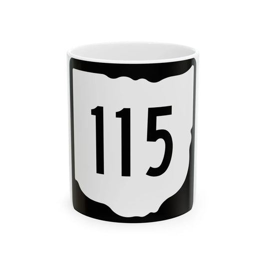 OH-115 1967 (Ohio) (Road Sign) White Coffee Mug 11oz - Go Mug Yourself