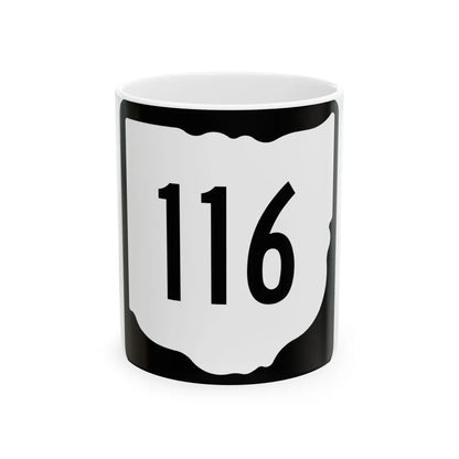 OH-116 1967 (Ohio) (Road Sign) White Coffee Mug 11oz - Go Mug Yourself