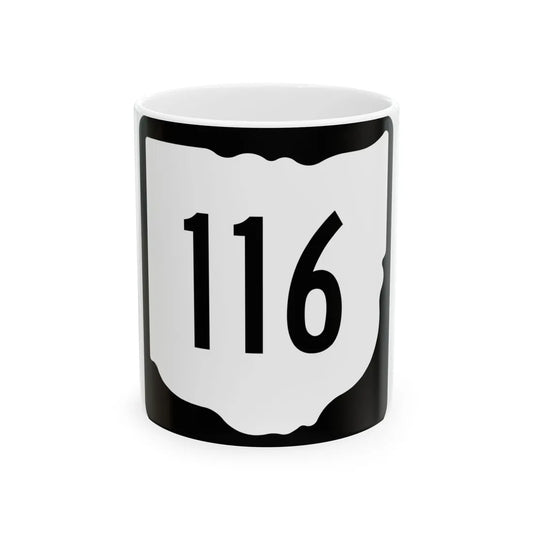 OH-116 1967 (Ohio) (Road Sign) White Coffee Mug 11oz - Go Mug Yourself