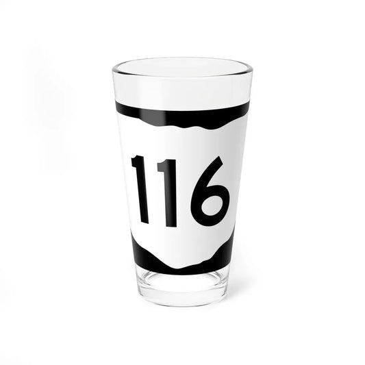 OH-116 (Ohio) (Road Sign) Pint Glass 16oz 16oz - Go Mug Yourself