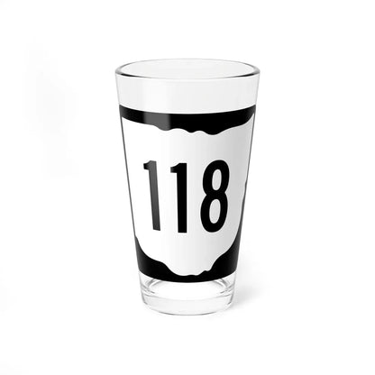 OH-118 1967 (Ohio) (Road Sign) Pint Glass 16oz 16oz - Go Mug Yourself