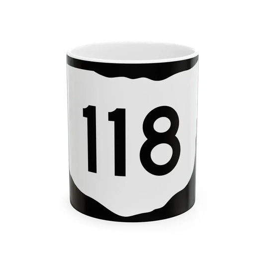 OH-118 (Ohio) (Road Sign) White Coffee Mug 11oz - Go Mug Yourself