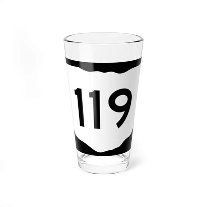 OH-119 (Ohio) (Road Sign) Pint Glss 16oz 16oz - Go Mug Yourself