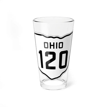 OH-120 1927 (Ohio) (Road Sign) Pint Glass 16oz 16oz - Go Mug Yourself