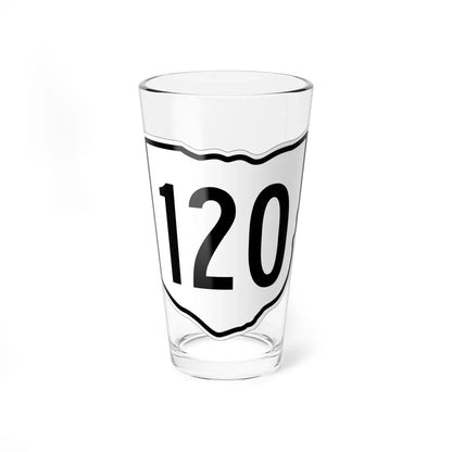 OH-120 1960 (Ohio) (Road Sign) Pint Glass 16oz 16oz - Go Mug Yourself