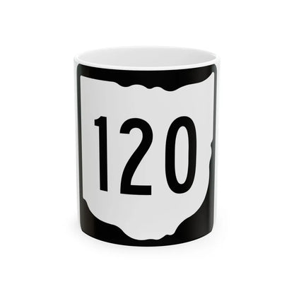 OH-120 1967 (Ohio) (Road Sign) White Coffee Mug 11oz - Go Mug Yourself