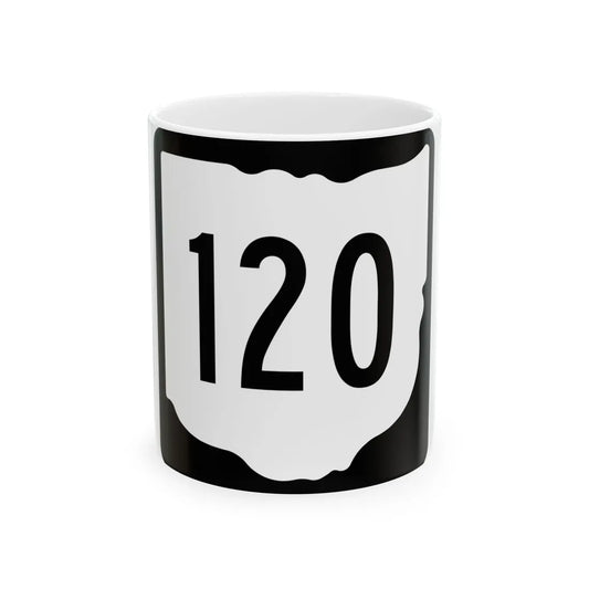 OH-120 1967 (Ohio) (Road Sign) White Coffee Mug 11oz - Go Mug Yourself
