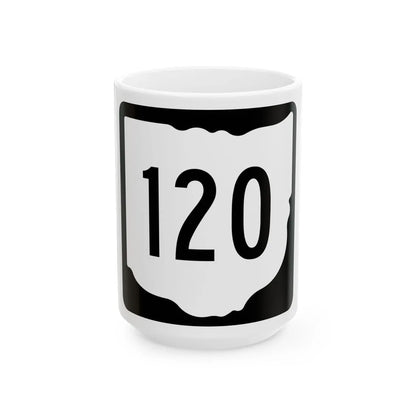 OH-120 1967 (Ohio) (Road Sign) White Coffee Mug 15oz - Go Mug Yourself