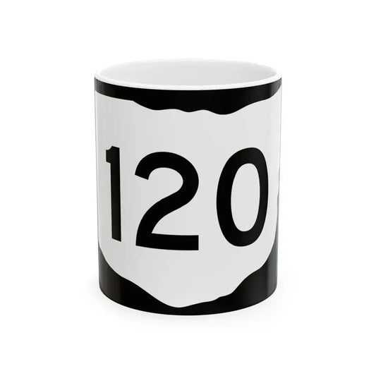 OH-120 (Ohio) (Road Sign) White Coffee Mug 11oz - Go Mug Yourself