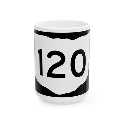 OH-120 (Ohio) (Road Sign) White Coffee Mug 15oz - Go Mug Yourself