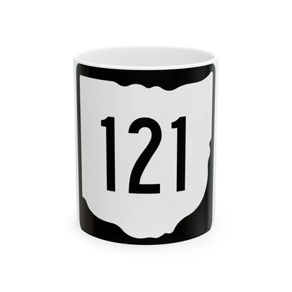 OH-121 1967 (Ohio) (Road Sign) White Coffee Mug 11oz - Go Mug Yourself