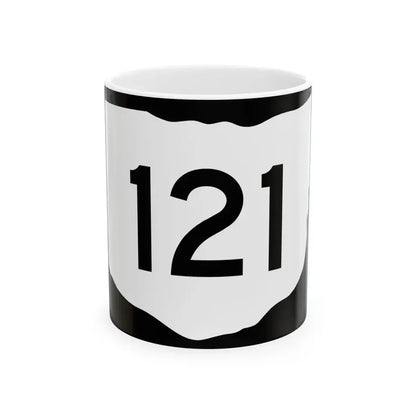 OH-121 (Ohio) (Road Sign) White Coffee Mug 11oz - Go Mug Yourself