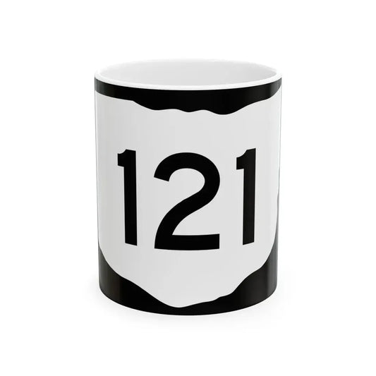 OH-121 (Ohio) (Road Sign) White Coffee Mug 11oz - Go Mug Yourself