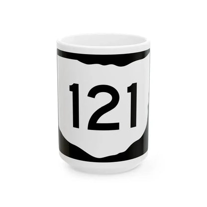 OH-121 (Ohio) (Road Sign) White Coffee Mug 15oz - Go Mug Yourself