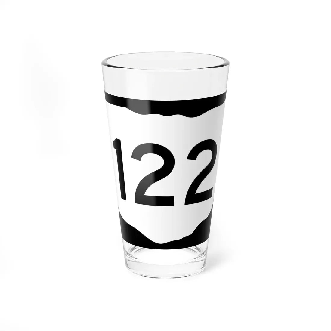 OH-122 (Ohio) (Road Sign) Pint Glass 16oz 16oz - Go Mug Yourself