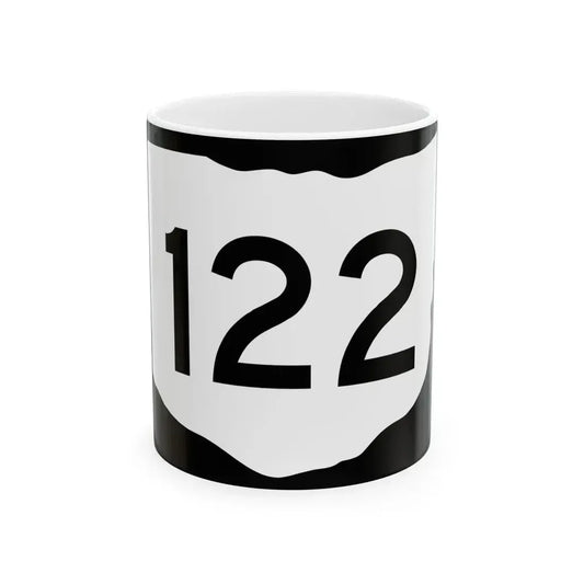 OH-122 (Ohio) (Road Sign) White Coffee Mug 11oz - Go Mug Yourself