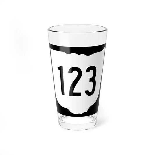 OH-123 1967 (Ohio) (Road Sign) Pint Glass 16oz 16oz - Go Mug Yourself