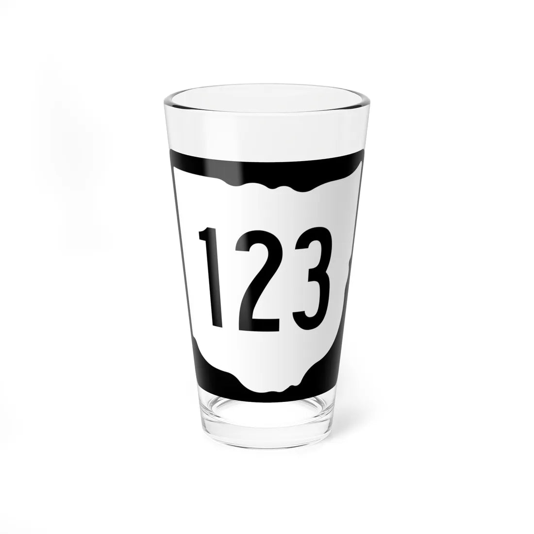 OH-123 1967 (Ohio) (Road Sign) Pint Glss 16oz 16oz - Go Mug Yourself