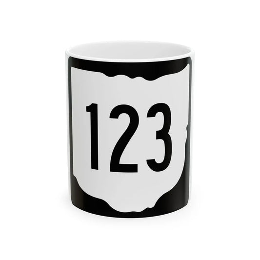OH-123 1967 (Ohio) (Road Sign) White Coffee Mug 11oz - Go Mug Yourself