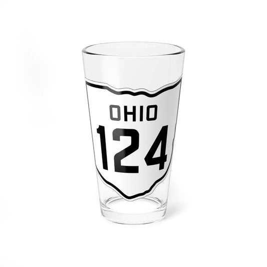 OH-124 1927 (Ohio) (Road Sign) Pint Glass 16oz 16oz - Go Mug Yourself
