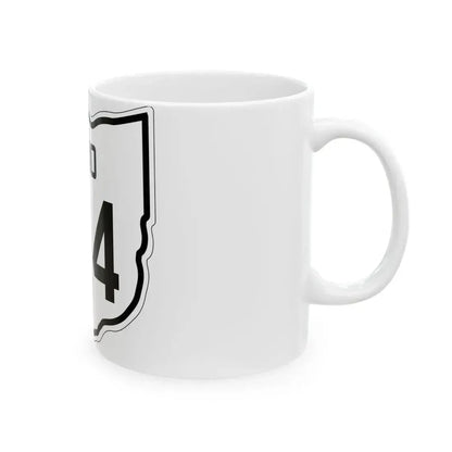 OH-124 1927 (Ohio) (Road Sign) White Coffee Mug - Go Mug Yourself
