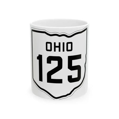 OH-125 1927 (Ohio) (Road Sign) White Coffee Mug 11oz - Go Mug Yourself