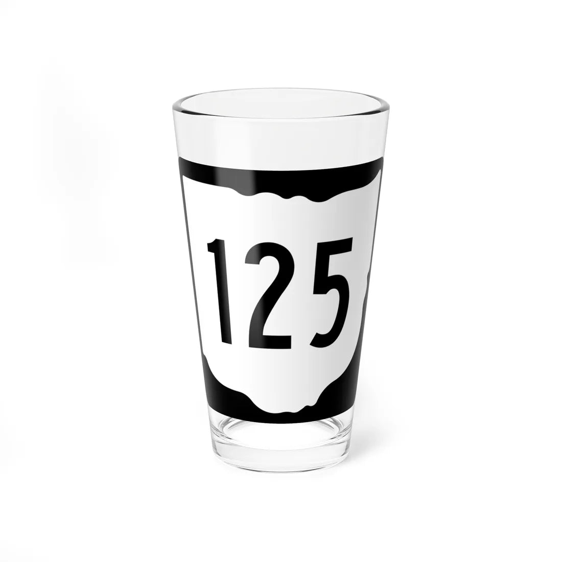 OH-125 1967 (Ohio) (Road Sign) Pint Glss 16oz 16oz - Go Mug Yourself