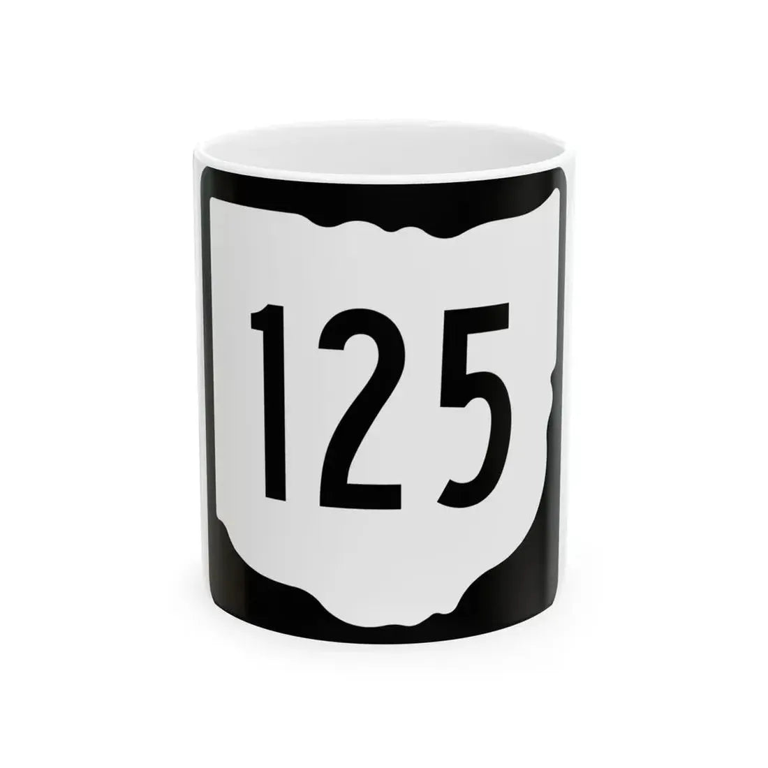 OH-125 1967 (Ohio) (Road Sign) White Coffee Mug 11oz - Go Mug Yourself