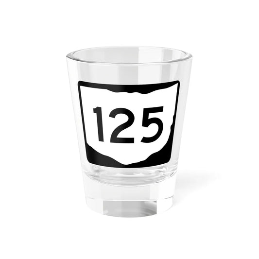 OH-125 (Ohio) (Road Sign) Shot Glass 1.5oz 1.5oz - Go Mug Yourself