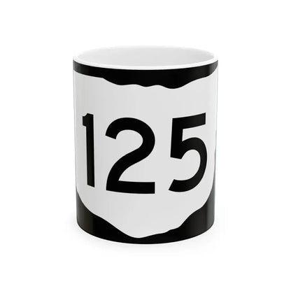 OH-125 (Ohio) (Road Sign) White Coffee Mug 11oz - Go Mug Yourself