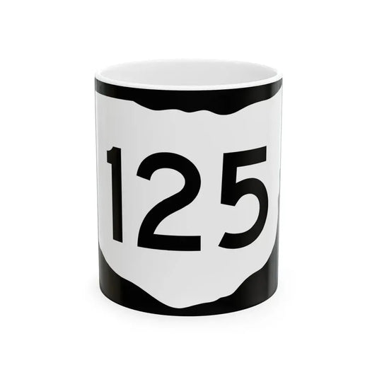 OH-125 (Ohio) (Road Sign) White Coffee Mug 11oz - Go Mug Yourself