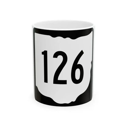 OH-126 1967 (Ohio) (Road Sign) White Coffee Mug 11oz - Go Mug Yourself