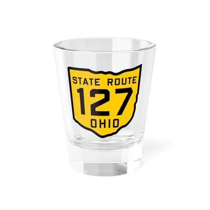 OH-127 1920 (Ohio) (Road Sign) Shot Glass 1.5oz 1.5oz - Go Mug Yourself