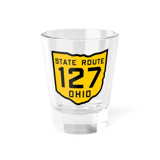 OH-127 1920 (Ohio) (Road Sign) Shot Glass 1.5oz 1.5oz - Go Mug Yourself