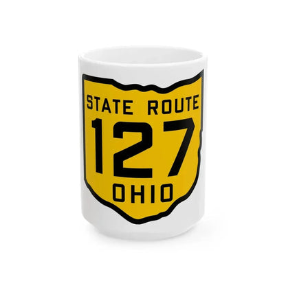 OH-127 1920 (Ohio) (Road Sign) White Coffee Mug 15oz - Go Mug Yourself