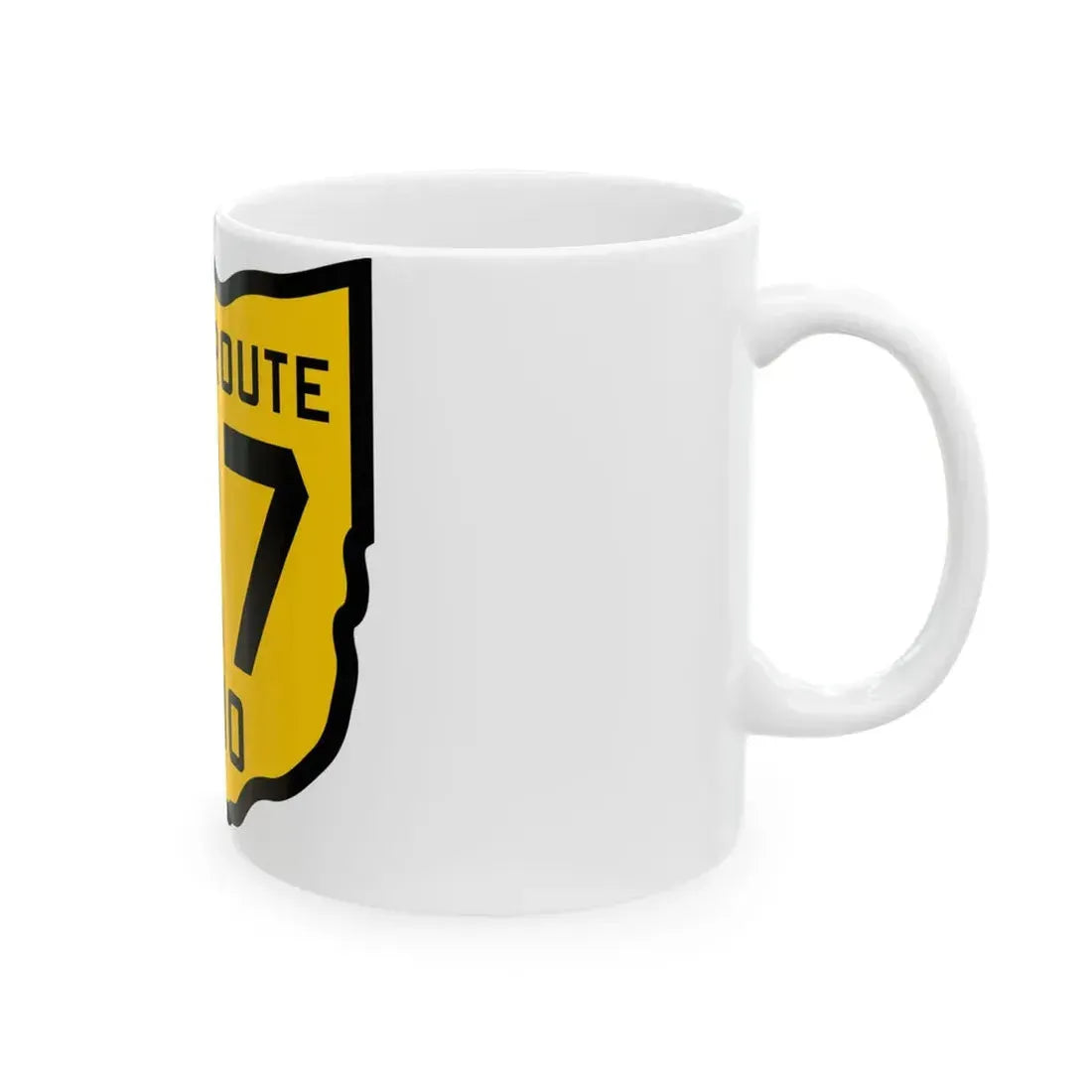 OH-127 1920 (Ohio) (Road Sign) White Coffee Mug - Go Mug Yourself