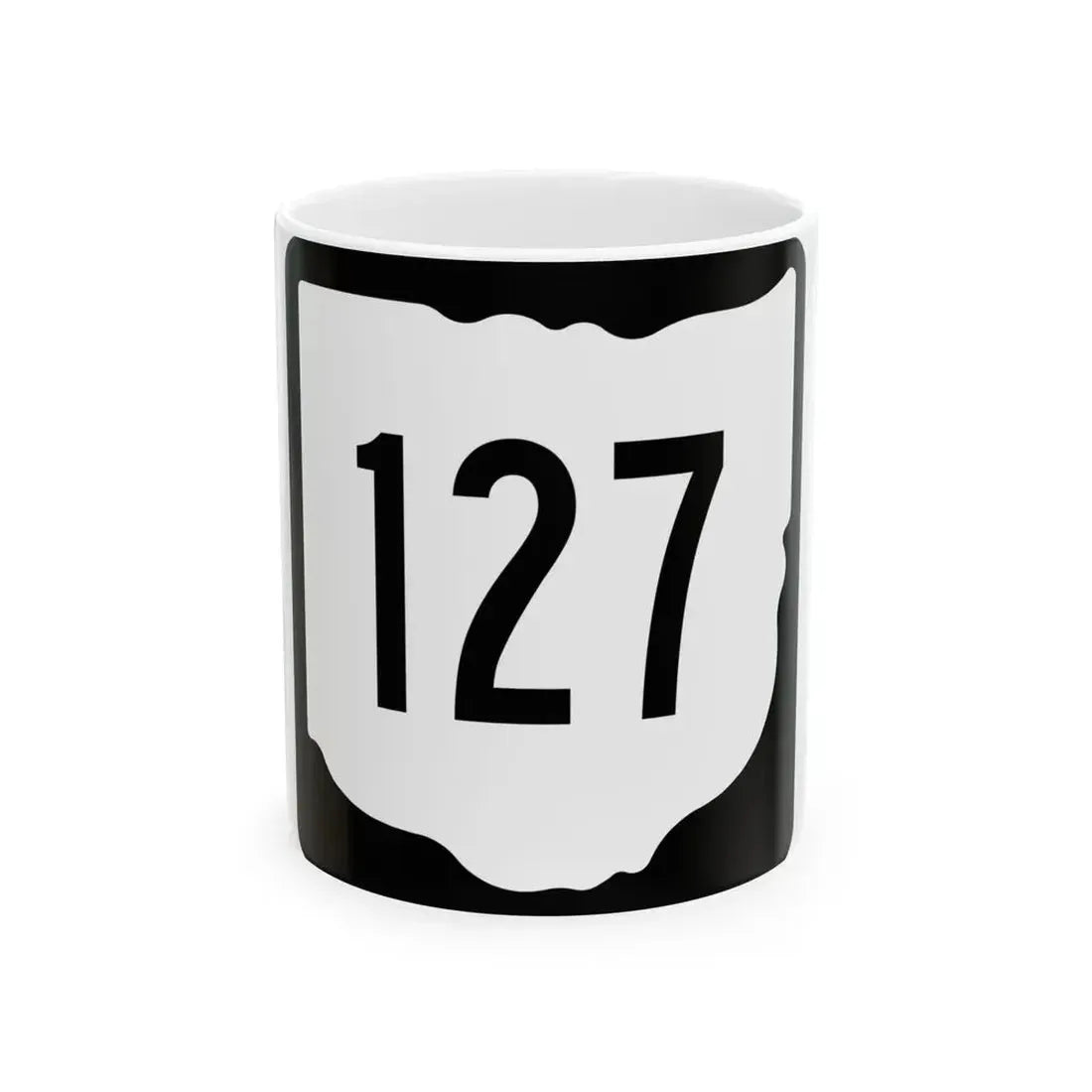 OH-127 1967 (Ohio) (Road Sign) White Coffee Mug 11oz - Go Mug Yourself