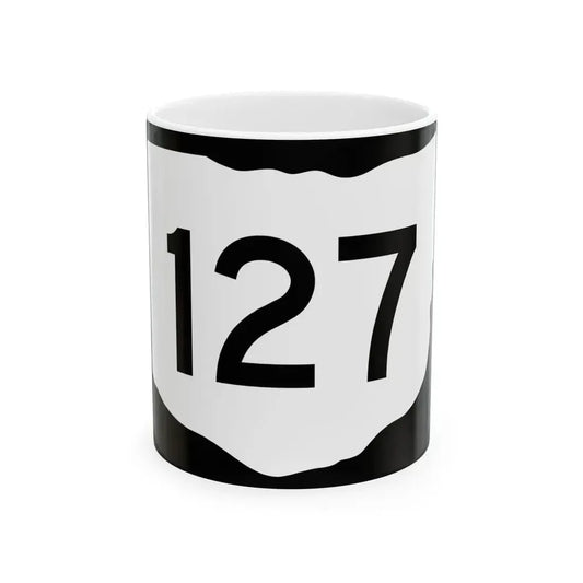 OH-127 (Ohio) (Road Sign) White Coffee Mug 11oz - Go Mug Yourself