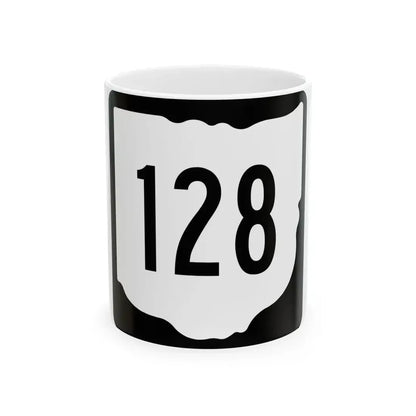 OH-128 1967 (Ohio) (Road Sign) White Coffee Mug 11oz - Go Mug Yourself