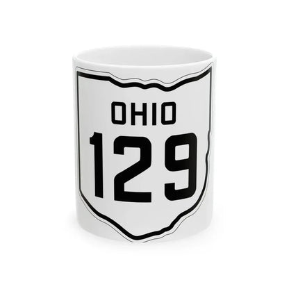 OH-129 1927 (Ohio) (Road Sign) White Coffee Mug 11oz - Go Mug Yourself