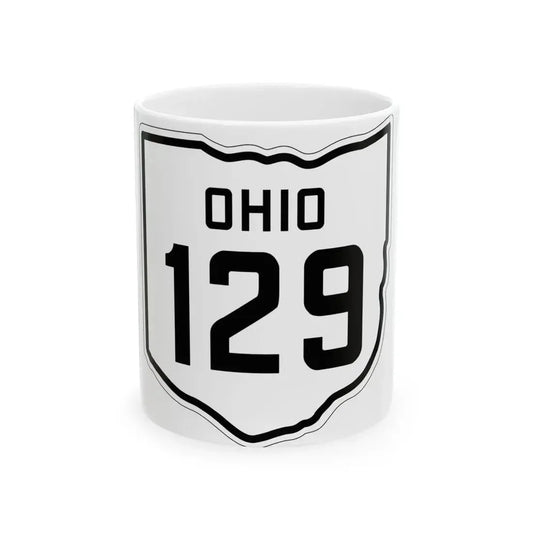 OH-129 1927 (Ohio) (Road Sign) White Coffee Mug 11oz - Go Mug Yourself