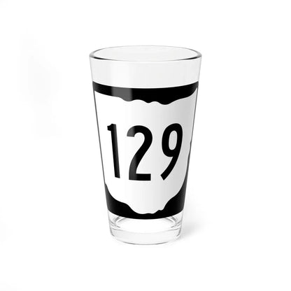 OH-129 1967 (Ohio) (Road Sign) Pint Glass 16oz 16oz - Go Mug Yourself
