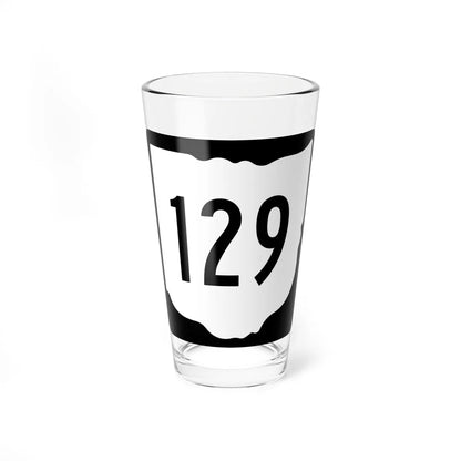 OH-129 1967 (Ohio) (Road Sign) Pint Glss 16oz 16oz - Go Mug Yourself