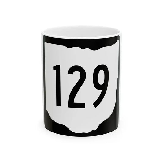 OH-129 1967 (Ohio) (Road Sign) White Coffee Mug 11oz - Go Mug Yourself